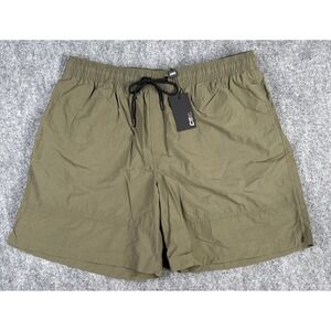 CSG City Wind Shorts Mens 2XL Olive Green Elastic Waist Drawstring NWT